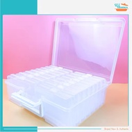 Clear Plastic Organizer Storage Box for Photo Crafts Supplies, 4x6 inch