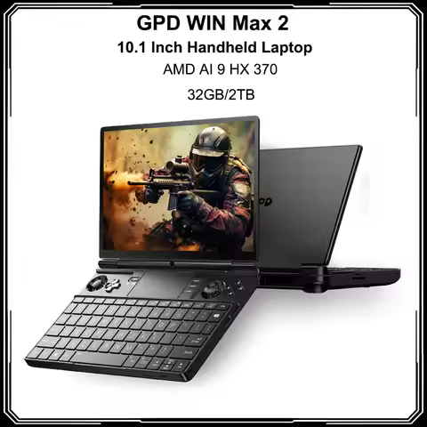 New GPD WIN Max 2 AMD AI 9 HX 370 32GB DDR5 2TB SSD 10.1 Inch Handheld Gaming Laptop Office Notebook
