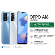 HP OPPO A16 RAM 6GB INTERNAL 128GB GARANSI 1 TAHUN