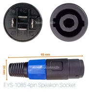 4PIN SPEAKON SOCKET CONNECTOR / PENYAMBUNG SOKET SPEAKON 4PIN