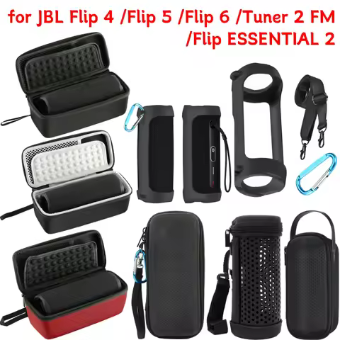Portable Carrying Case Storage Bag Protect Pouch Sleeve Cover Speaker Case for JBL Flip 4 /5 /6 /Tun