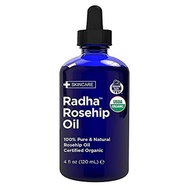 ▶$1 Shop Coupon◀  Radha Beauty USDA Certified Organic 100% Pure Oil - 4 oz. (Rosehip)