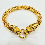 22k / 916 Gold Double Dragon bracelet