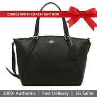 Coach Handbag In Gift Box Crossbody Bag In Gift Box Mini Kelsey Satchel In Pebble Leather Black # F27596
