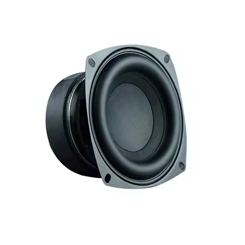 1Pcs 4 Inch Subwoofer Speaker 4/8 Ohm 100W Woofer Square/Round Deep Bass Long Stroke Loudspeaeker DI