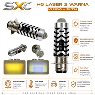 H6 LASER 2-COLOR MOTORCYCLE LED LIGHT | LED H6 LASER MOTOR UNIVERSAL | HIGH LOO H6 MOTORCYCLE LED BU