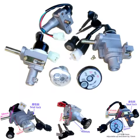 ZY100 ZY125 motorcycle for Yamaha Fire149 RS Lym RSZ JOG50 5WB key 4CW power switch seat cushion dir
