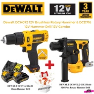 DEWALT DCH072 12V Brushless Rotary Hammer & DCD716 12V Hammer Drill 12V Combo