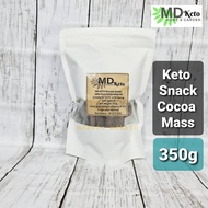 [MD Keto] 350g【Europe Grade More chocolate taste 】100% natural high fat Pure RAW Unsweetened Premium Cocoa mass liquor 54% Fat Africa bean keto chocolate bar Brownies KETO BAKING