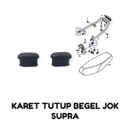 Karet Tutup Begel Jok Supra 105mm (Harga Per Set Isi 2) - Penutup Ujung Samping Behel Jog Sadel Teba