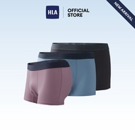 HLA (3pcs) Soft Solid Colour Soft Breathable Boxer Underwear Men
