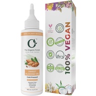 Organic Forest Sweet Almond Oil for Skin, Face, Message, 100% Pure Almond Oil for Hair, Carrier Oil 