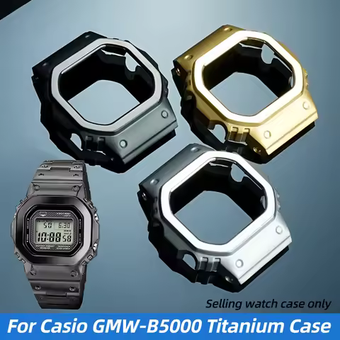 GMW-B5000 Titanium Case For Casio G-SHOCK 3459 GMW B5000 MRG-B5000 Modified Titanium Metal watch Cas