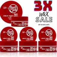 3 Pack RED ONE AQUA HAIR GEL WAX FULL FORCE MAXIMUM CONTROL Hair Styling 150ML