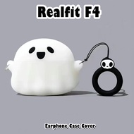 【Trend Front】For Realfit F4 Case Casing Soft Silicone Earphone Case Trendy Cartoon NO.2