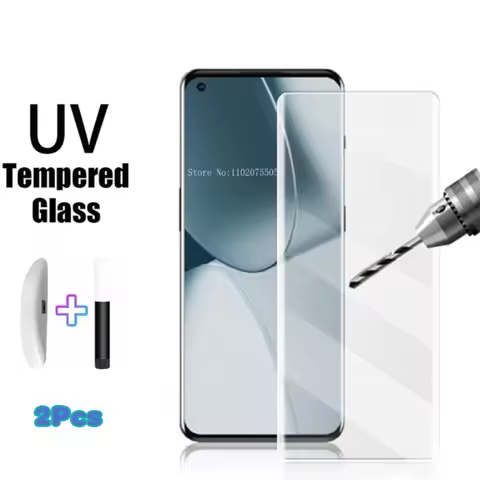 2Pcs Liquid Glue UV Tempered Glass For Honor Magic 5 Lite for Huawei Nova 8 9 10 Mate 40 30 20 P20 P