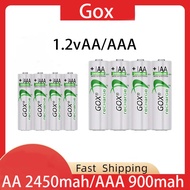GOX 1.2V Ni-MH Rechargeable Battery AA 2450mAh AAA 900mAh