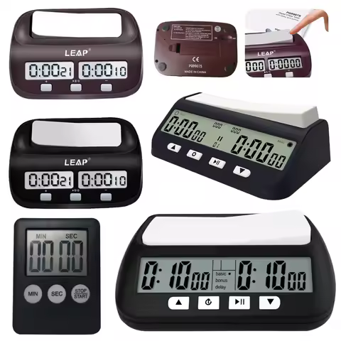 Digital Chess Clock Professional Chess Timer Battery Powered Portable Chess Timer Board Game Timer f