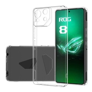 Phone Cover on For Asus ROG Phone 8 8Pro Ultra Thin Clear Camera Protection Soft TPU Back Case for ROG Phone8 Pro Transparent Silicone Shell