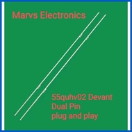 ∮ ╱ 🅷 Backlight Set 55inch Devant 55QUHV02 Smart Led Tv 2strip edge type Originally fit Brandnew