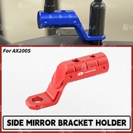 For QJMOTOR AX200S Multifunction Crossbar Mirror Mount Bracket Phone Holder Accessories Parts