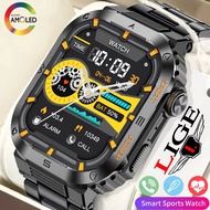 LIGE Smart Watch Men's 100+ Sports IP68 Waterproof Bluetooth Call Heart Rate Detection Rugged Military Smartwatch For Android And IOS