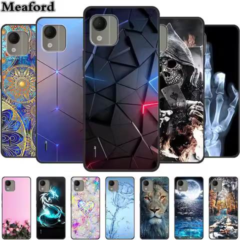 For Nokia C110 Case Soft TPU Silicone Cute Cats Cover for Nokia C110 C 110 6.3" Phone Cases NokiaC11