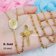 Benedict Rosary Titanium Rosary Necklace St Benedict Medal