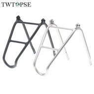 TWTOPSE 140g Lightweight Bicycle Rack For Brompton Folding Bike Mini Aluminum Rear Cargo Racks Cycling Bicycle Accessories Parts Q Type