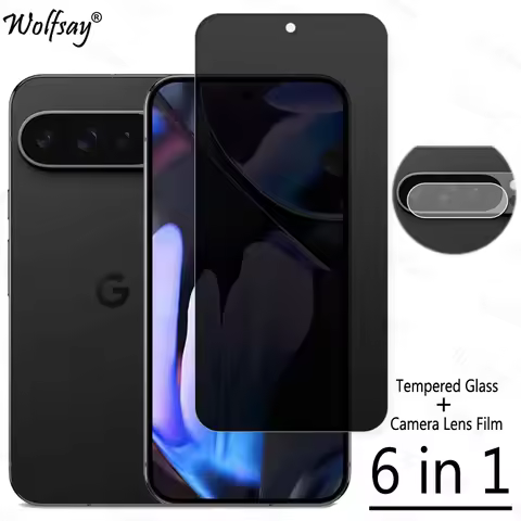 Privacy Screen Protector For Google Pixel 9 Pro Anti-Spy Tempered Glass Pixel 9 Pro XL Camera Glass 