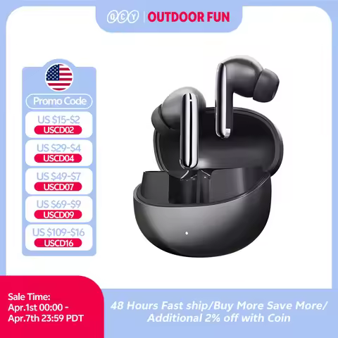 QCY MeloBuds Pro ANC Bluetooth 5.3 Earphones Wireless 46dB Hybrid ANC Hi-Res LDAC Earbuds 6 Mic Head