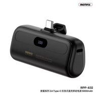 Type-C 100% ORIGINAL REMAX RPP-632 Capsule Series 2A Type-C Emergency Direct Charging Power Bank 500