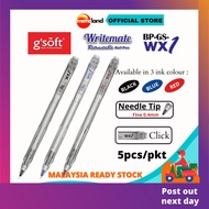 GSOFT WX1 / WX2 0.4mm SEMI GEL BALL PEN - 5pcs/pkt / PEN GEL SEPARA / 半中性笔
