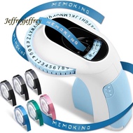 Embossing Label Maker E975 3D Embossing Label Printer Machine with 6 Rolls Emboss Tapes, Handheld Em