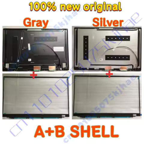 SILVER/GRAY New Lcd Rear Back Cover Top Case BEZEL Front Frame For Galaxy Book3 NP750XFH NP750XFG
