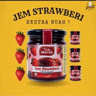 Jem Strawberi Cik Merah Extra Buah 220gm / Cameron Highlands / Strawberry / Jam Scones Roti