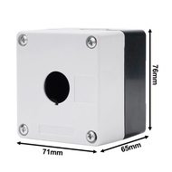 ANDELI push button switch box 22mm black&amp; white  1hole