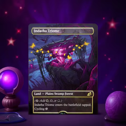 IKO HOLO6-01 TCG Cards for Home Play magical Proxy Indatha Triome Raugrin Triome Zagoth the Triome R