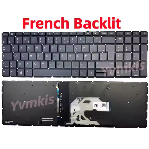 AZERTY French Backlit laptop Keyboard For HP Probook 450 G6 450 G7 455R G6 455 G6 455 G7 HSN-Q16C HS