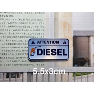Jdm diesel attention sticker