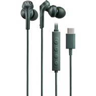 Audio Technica ATH-CKS330NC GR Earphones Wired Type C Noise Canceling 1.2m U-type Cord No Delay with