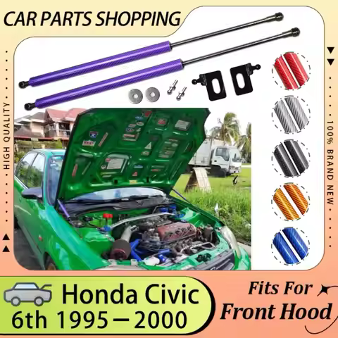 Hood Lift Support For 1995-2000 Honda Civic 6th EJ EK EM Ballade Civic Ferio Front Bonnet Gas Struts