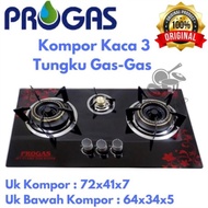 Kompor Tanam 3 Tungku Mix Bara/Kompor Tanam 3 Tungku Gas Gas