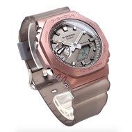 GM2100 Rose Gold G Shock TMJ Steel Autolight Jelly Rubber Strap G shock Steel Jam tangan g shock Ros