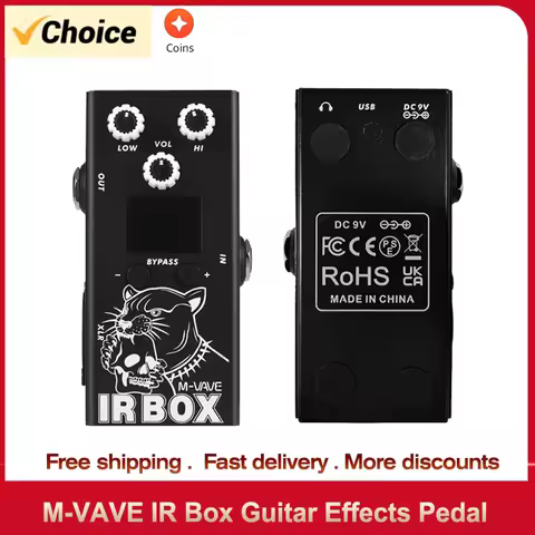 Guitar Effects Pedal with IR Cab Impulse Response Cabinets Speaker Simulator XLR Output Port DC 9V G