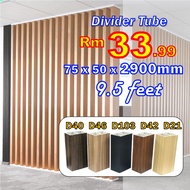 9.5 kaki WPC Divider Tube Column Hollow Tube Partition / Tiub Pemisah WPC | Tiang Pembahagi  | Tiub 