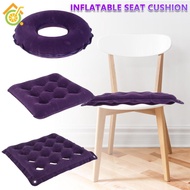 Haemorrhoids Seat Cushion Inflatable Cushion with Pump Portable Seat Pad Flocking Fabric Seat Mat fo