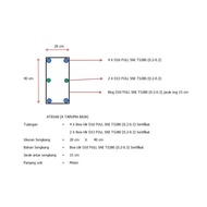 (NOT SHIPPED ON SHOPEE COURIER), SLOOF COLUMN BLOCK, 4 X D16 (0.2-0.3) FULL THREAD 5NI TS280 + 2 X D