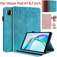 Tablet Case For Honor Pad X7 Cover 8.7" Emboss Tree Flip Wallet Stand Cover For Huawei Honor Pad X7 