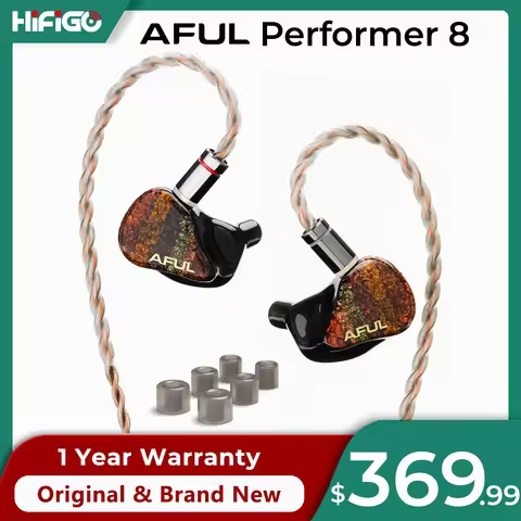 AFUL Performer 8/Performer8 Hybrid Drivers Wired Earphones 1DD+ 7BA in-Ear Monitors HiFi Stage Studi